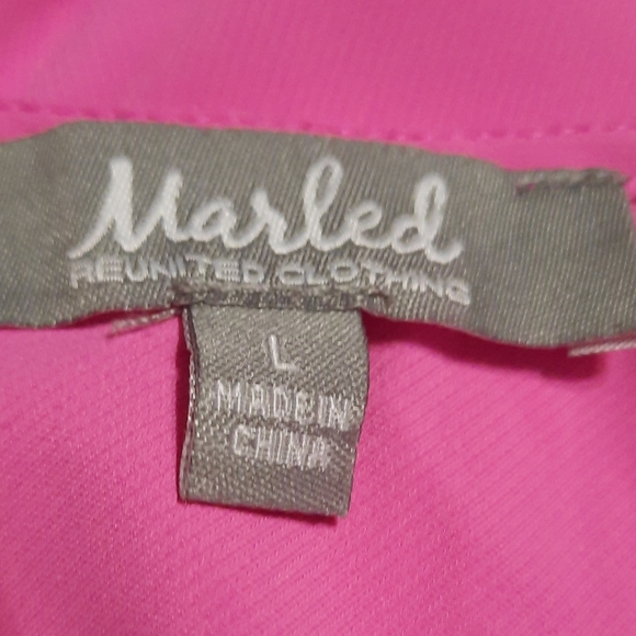 Reunited Clothing Pink Marled Blouse Large - Picture 4 of 6